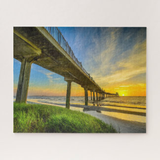 The Charleston South Carolina Pier Sunset Puzzle