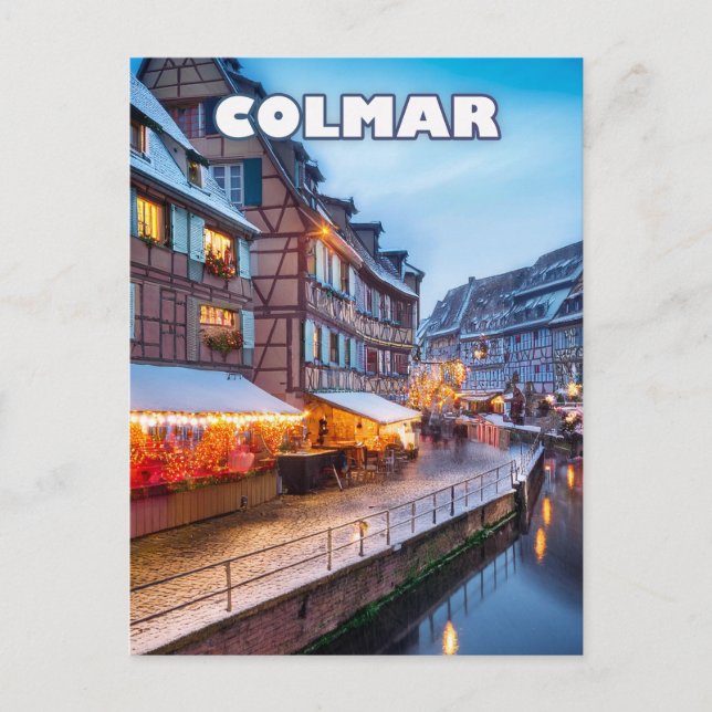 The charm of the Colmar Christmas market Postcard (Front)