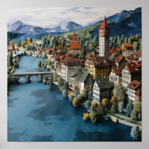 The Charming City of Luzern #4 Poster