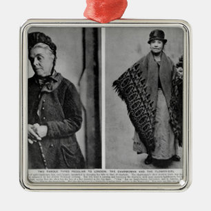 The Charwoman and The Flower-Girl Metal Ornament