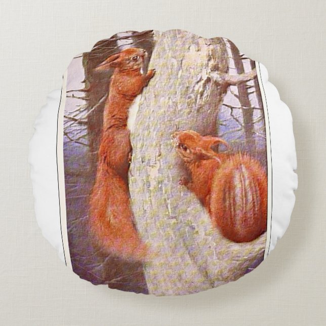 "The Chase" Round Cushion (Front)