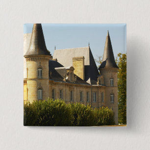 The Chateau Baron Pichon Longueville in 15 Cm Square Badge