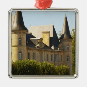 The Chateau Baron Pichon Longueville in Metal Ornament