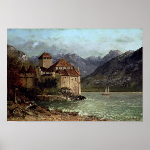 The Chateau de Chillon, 1875 Poster