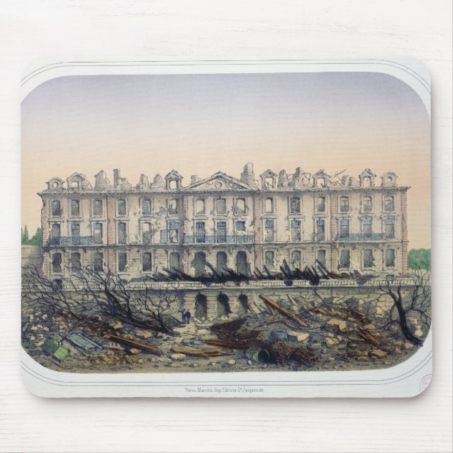 The Chateau de Meudon Bombarded Mouse Pad (Front)
