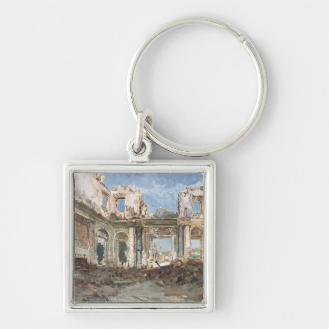 The Chateau de Saint-Cloud after the Fire Key Ring (Front)