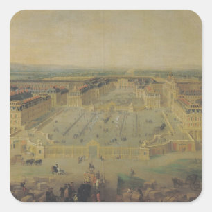 The Chateau de Versailles and the Place Square Sticker
