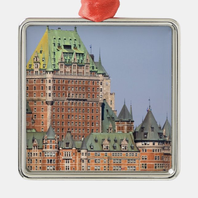 The Chateau Frontenac in Quebec City, Canada. Metal Ornament (Front)