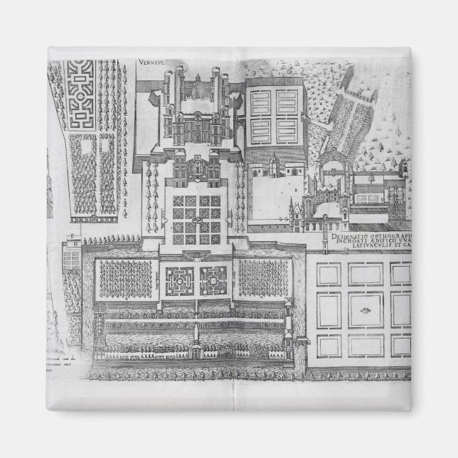 The Chateau, gardens and part of the park at Verne Magnet (Front)