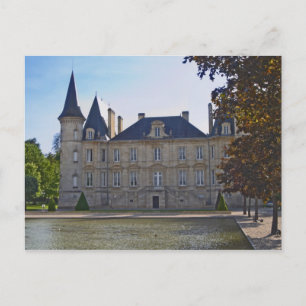 The Chateau Pichon Longueville Baron and pond Postcard
