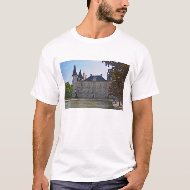 The Chateau Pichon Longueville Baron and pond T-Shirt (Front)