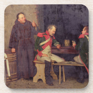 The Cheat (oil on canvas) (one of pair - See 19572 Coaster