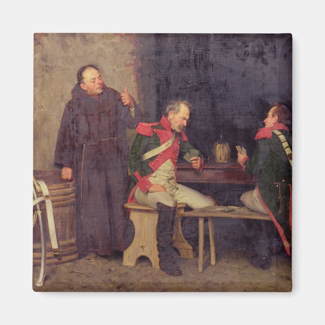 The Cheat (oil on canvas) (one of pair - See 19572 Magnet (Front)