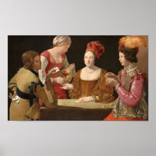 The Cheat with the Ace of Clubs, La Tour Poster