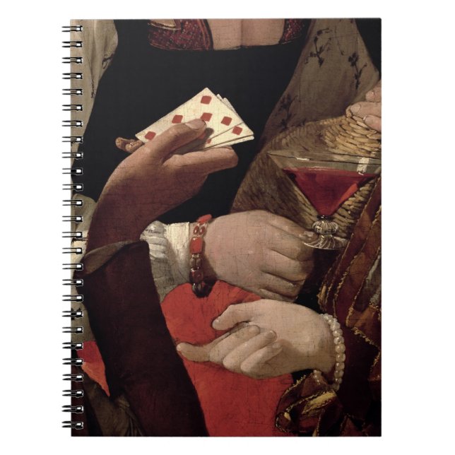 The Cheat with the Ace of Diamonds, detail of the Notebook (Front)