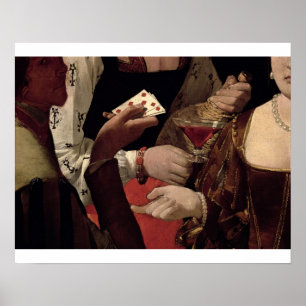The Cheat with the Ace of Diamonds, detail of the Poster