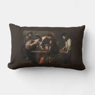The Cheats, Mercenary Soldiers Playing Cards Lumbar Cushion