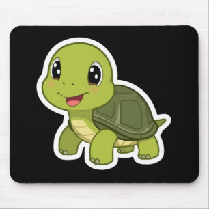 The Cheerful Turtle Who Never Rushed Mouse Pad