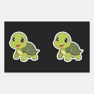 The Cheerful Turtle Who Never Rushed Rectangular Sticker