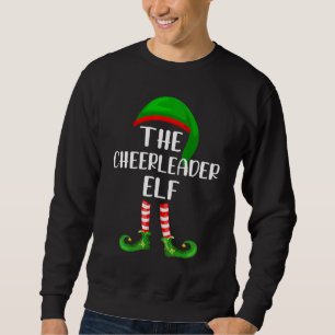The Cheerleader Elf Matching Family Christmas Sweatshirt