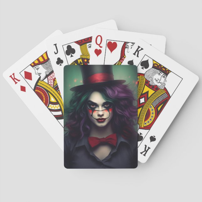 The Cheery Circus Queen" Playing Cards (Back)