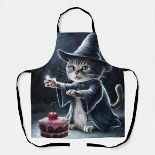 The chef cat and the magic cake. apron