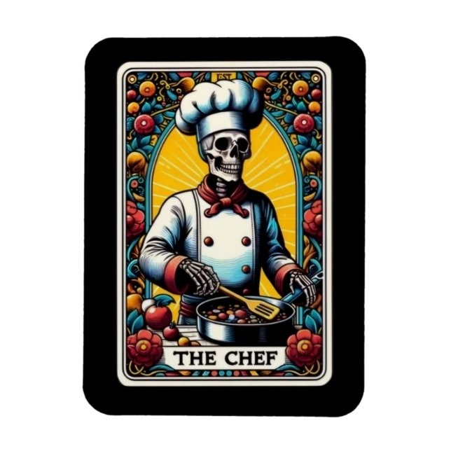 The Chef Tarot Card Magnet (Vertical)