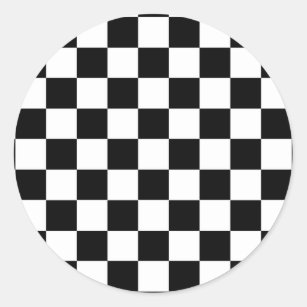 The Chequered Flag Classic Round Sticker