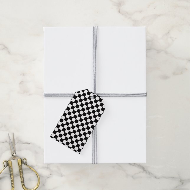 The Chequered Flag Gift Tags (With Twine)