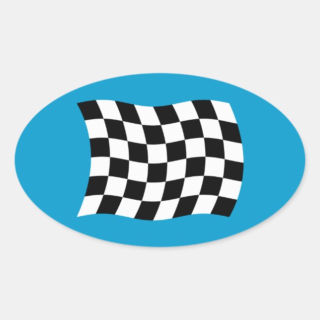 The Chequered Flag Sticker (Front)