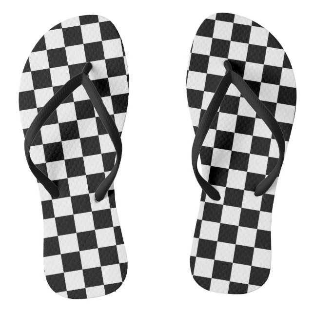 The Chequered Flag Thongs (Footbed)