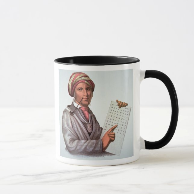 The Cherokee Scholar, Sequoyah (1776-1843) (colour Mug (Right)