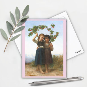 The Cherry Branch by William Bouguereau Postcard