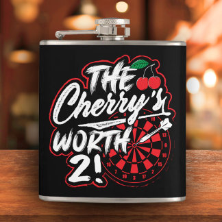 The Cherry’s Worth 2 Vinyl Wrapped Flask 6 oz. 