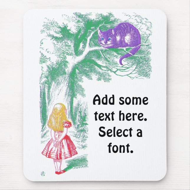 "The Cheshire Cat" from "Alice in Wonderland" Mouse Pad (Front)