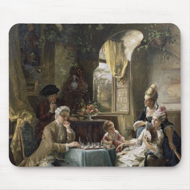 The Chess Players, 1887 2 Mouse Pad (Front)