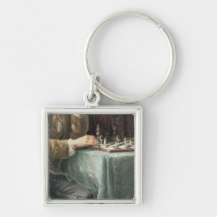 The Chess Players, 1887 Key Ring