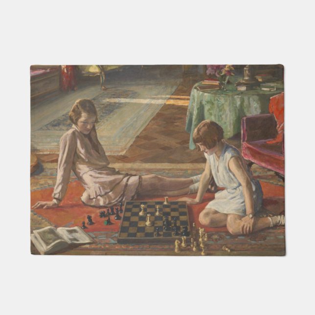 The Chess Players (by John Lavery) Doormat (Front)