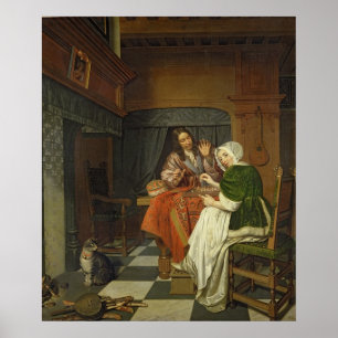 The Chess Players, c.1670 Poster