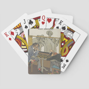 The Chess Players Playing Cards