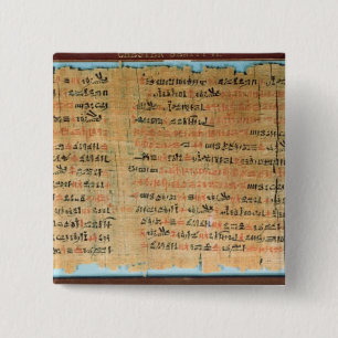 The Chester Beatty Medical Papyrus 15 Cm Square Badge