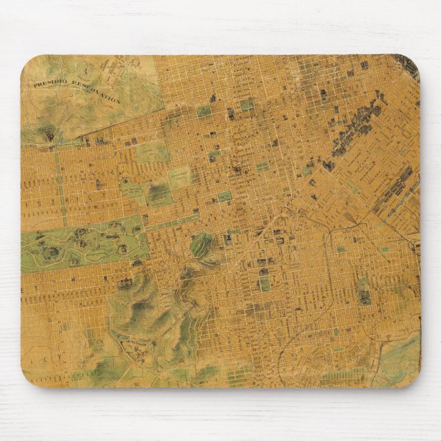 The Chevalier  Map of San Francisco Mouse Pad (Front)
