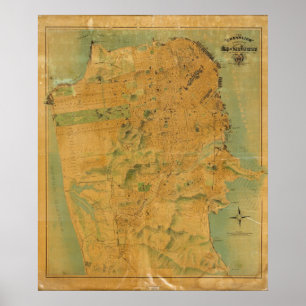 The Chevalier Map of San Francisco Poster