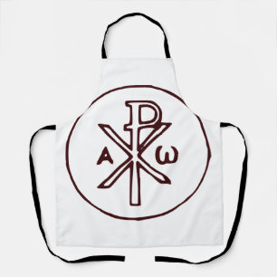 The Chi-Rho Christogram symbol  Apron