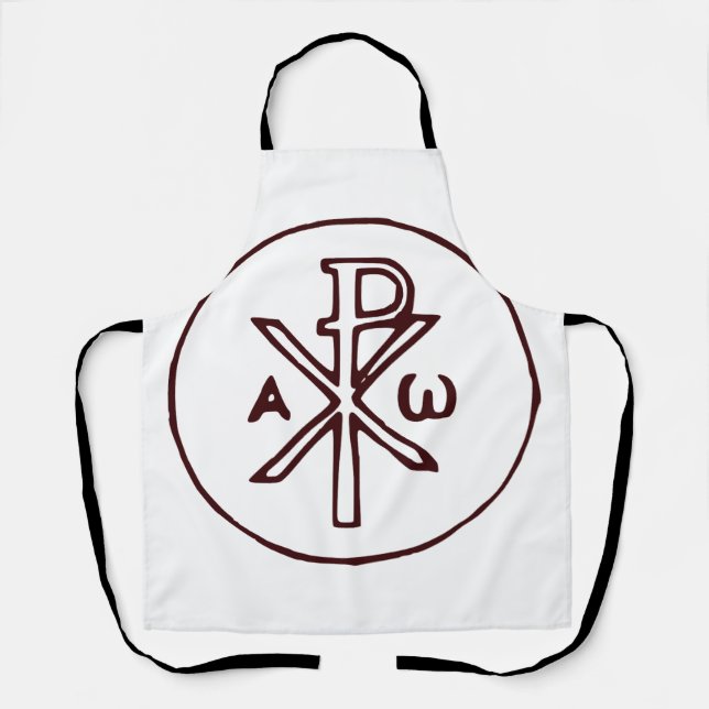 The Chi-Rho Christogram symbol  Apron (Front)