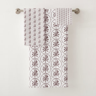 The Chi-Rho Christogram symbol Bath Towel Set
