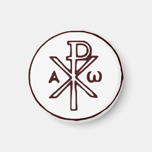 The Chi-Rho Christogram symbol  Magnet