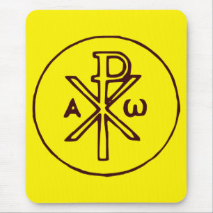 The Chi-Rho Christogram symbol Mouse Pad