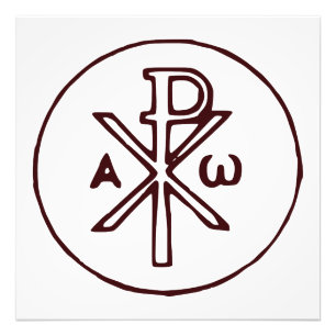 The Chi-Rho Christogram symbol  Photo Print