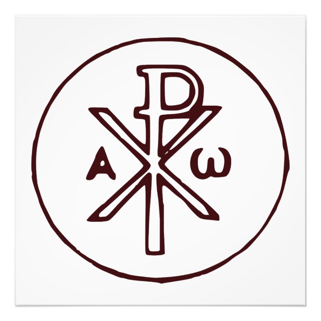 The Chi-Rho Christogram symbol  Photo Print (Front)